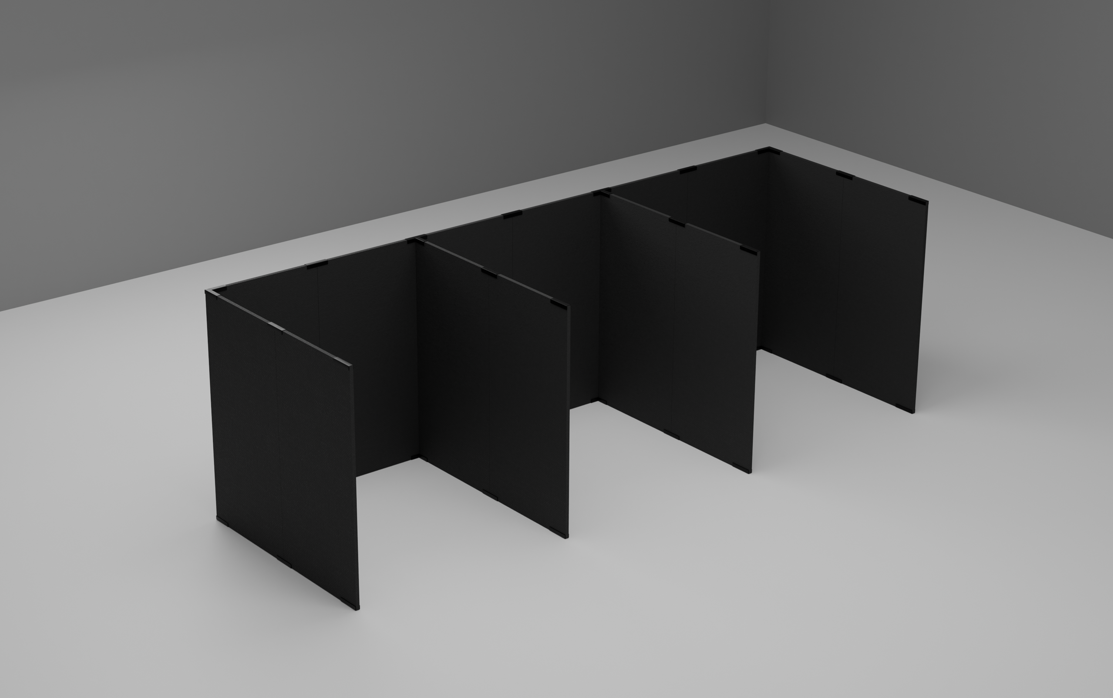 <p><strong>4</strong> pièces de jonction L&nbsp; <strong>22</strong> pièces de jonction I <strong>14</strong> panneaux 1m</p>